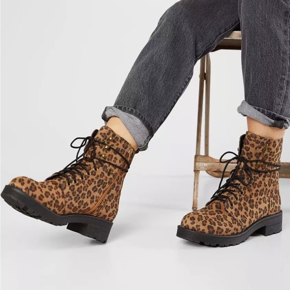 MIA Shoes - MIA cheetah combat boots